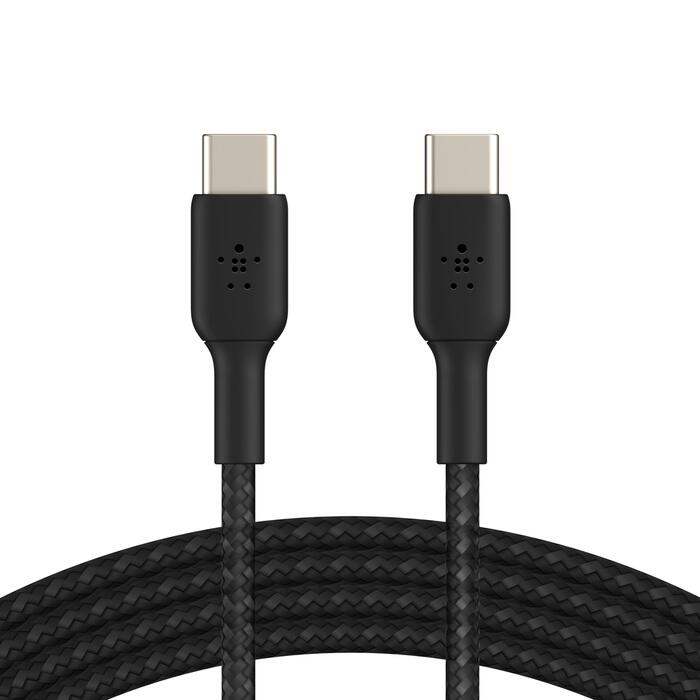 Belkin BoostCharge geflochtenes 1 m USB-C/USB-C Kabel, schwarz Belkin BoostCharge geflochtenes 1 m USB-C/USB-C Kabel, schwarz